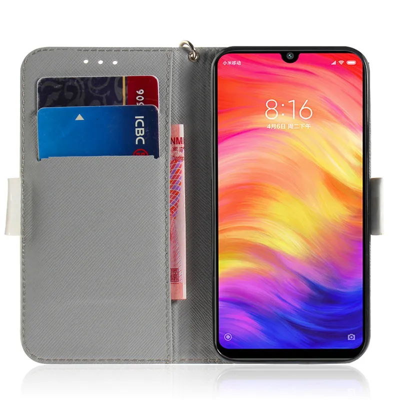 Чехол для Xiaomi Redmi Note 7, флип-чехол, кожаный чехол для Fundas, Xiaomi Redmi Note 7, чехол, 3D магнит, кошелек, подставка, чехол для телефона
