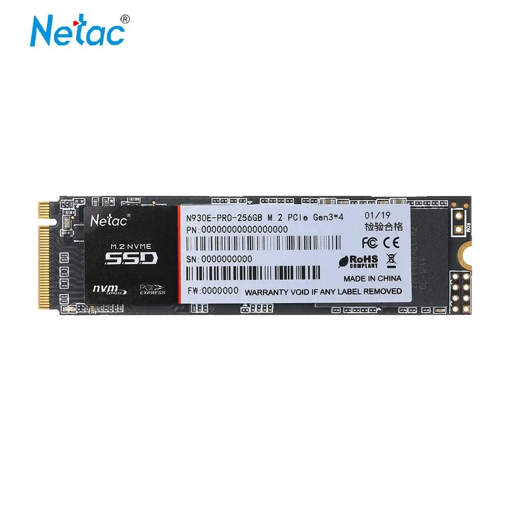 Твердотельный накопитель Netac N930E Pro SSD M.2 2280 SSD 128GB NVMe PCIe Gen3* 4 3D MLC/TLC NAND