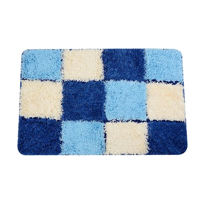 Blue-Plaid Topfinel коврик для ванной коврик в скандинавском стиле Противоскользящий мягкий коврик для гостиной ванной ковер для кухни детский современный коврик для ванной коврики - Цвет: Blue-Plaid