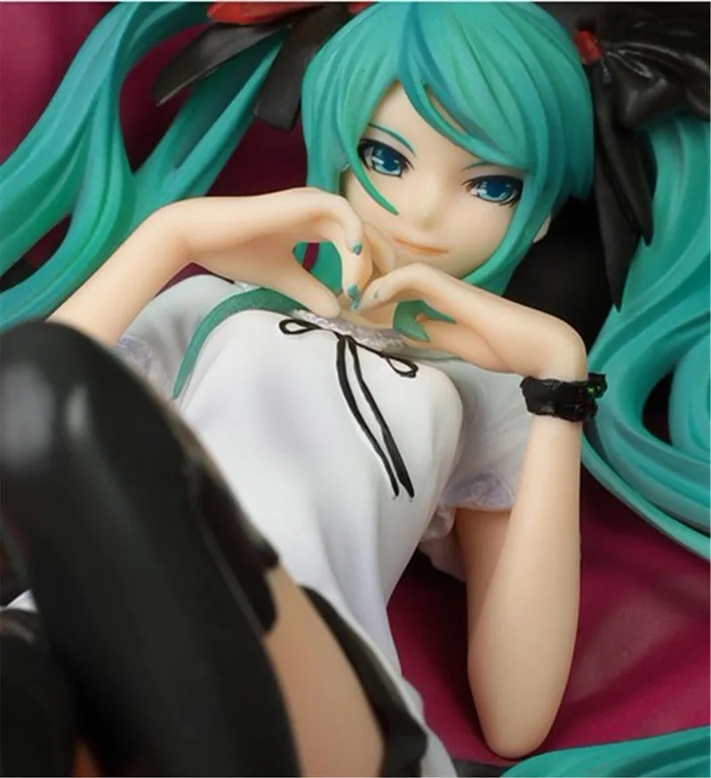22 см аниме фигурки для костюма vacaloid Hatsune Miku фоторамка принцессы Ver 1/6 весы