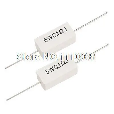 5 Вт 0 1 Ом 5% Керамические цементные резисторы x 10 шт.|resistor watt|resistor wattresistor 0.1 5w |