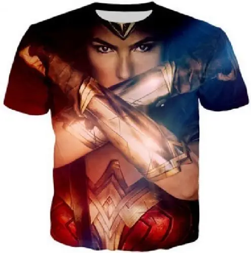 Хит продаж сексуальная женская футболка Gal Gadot Wonder 3D Супермен супергерой DC для