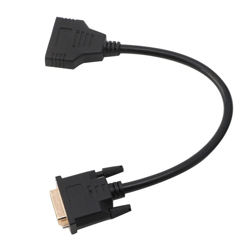 30 см DVI-D Мужской 24+ 1-два HDMI двойной женский сплиттер видео адаптер конвертер кабель провода цифровые кабели видео HDMI кабели