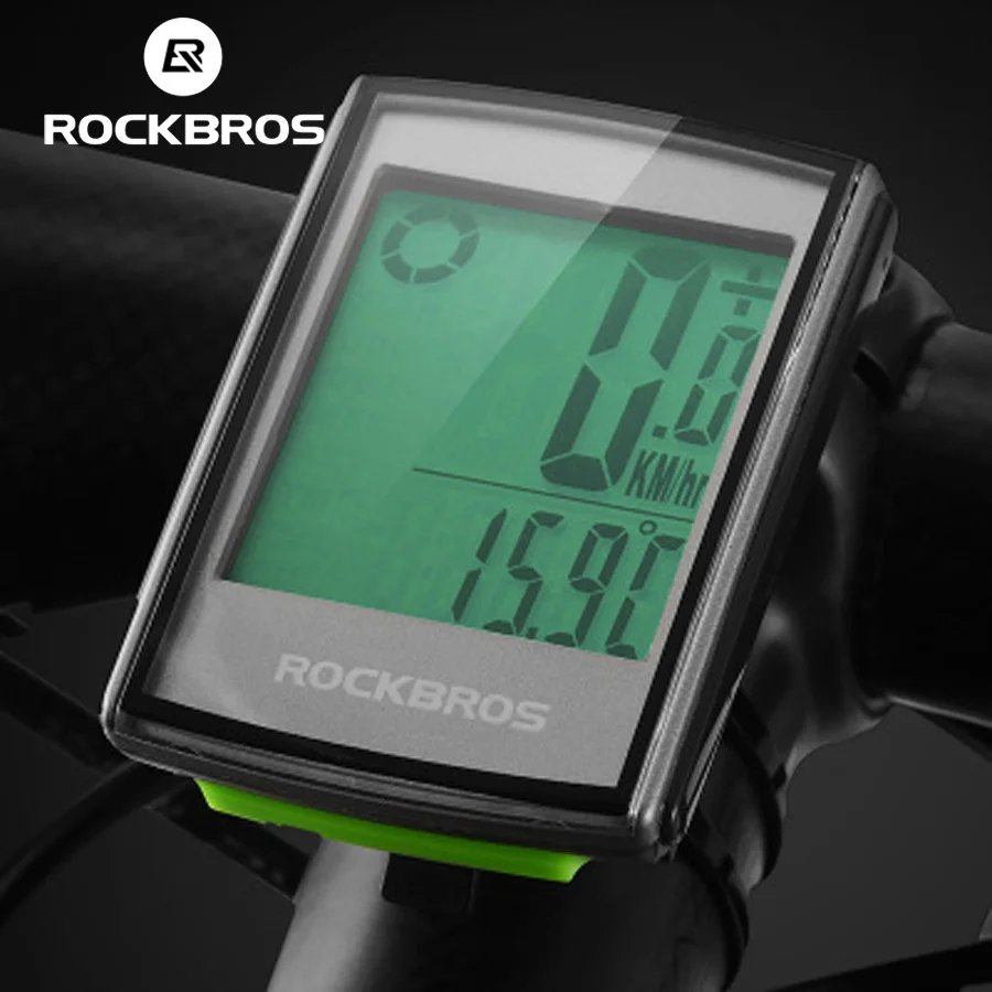 Беспроводной велокомпьютер ROCKBROS большой экран защита от дождя спидометр