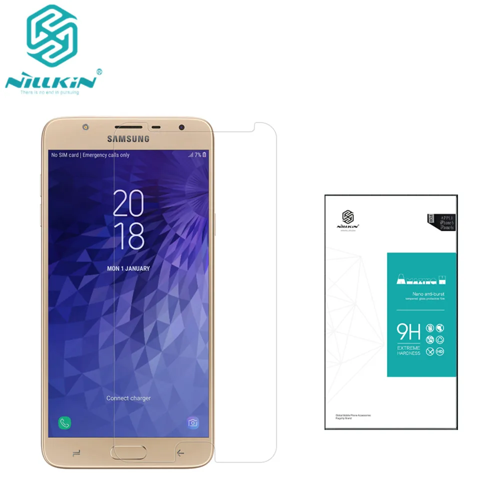 Оригинальная Защитная пленка NILLKIN из закаленного стекла для samsung Galaxy J7 Duo Amazing 9H 0 33