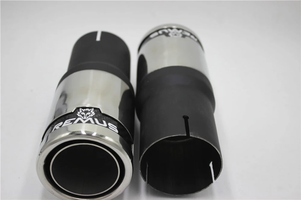 1 пара автомобильный глушитель из нержавеющей стали 63 мм|muffler exhaust systems|exhaust stainless