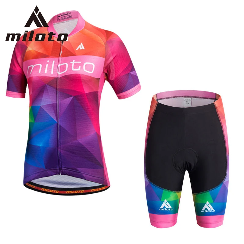 Miloto Женский комплект для велоспорта настраиваемая дышащая одежда велосипедных