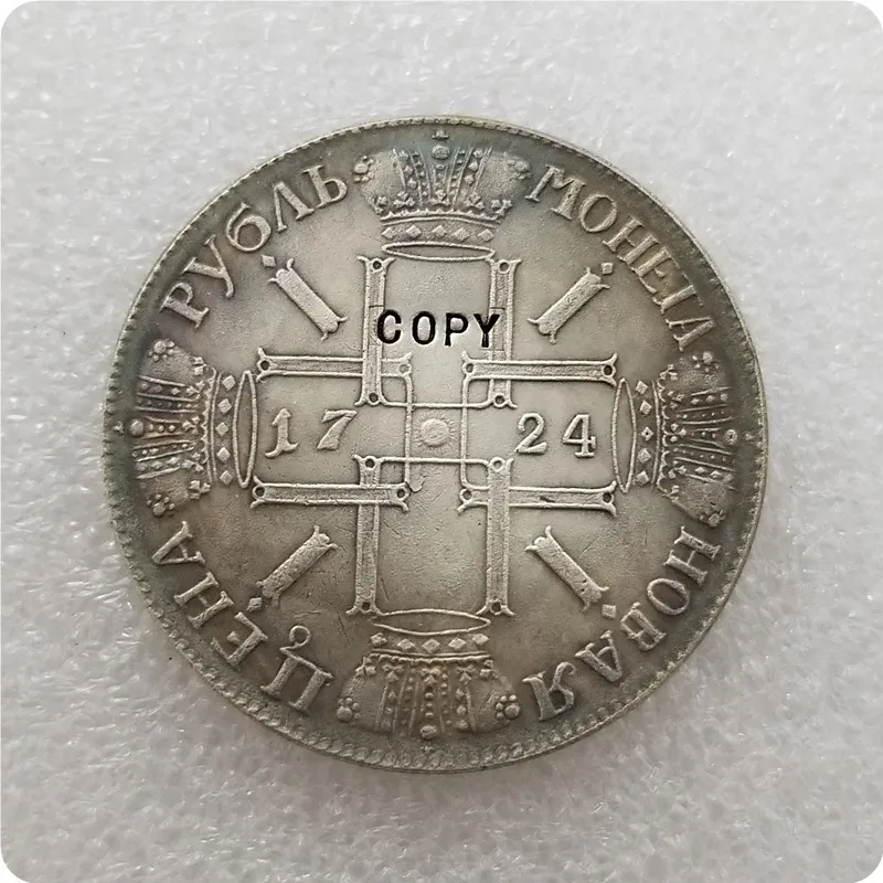 Памятные монеты 1724 копия России монеты|Безвалютные монеты| |
