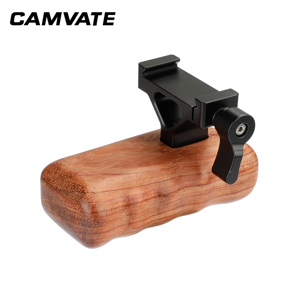 CAMVATE деревянная рукоятка левая сторона с QR ARCA совместимый зажим C2068