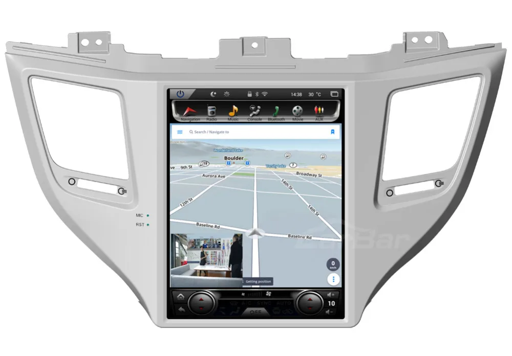 1" вертикальный экран Tesla стиль 1024*768 Android автомобильный DVD gps навигация радио аудио стерео плеер для hyundai Tucson