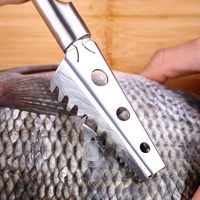 practical fish skin brush stainless steel scraping fish scale scraper remover grater skinner planing tool seafood cleaning tools