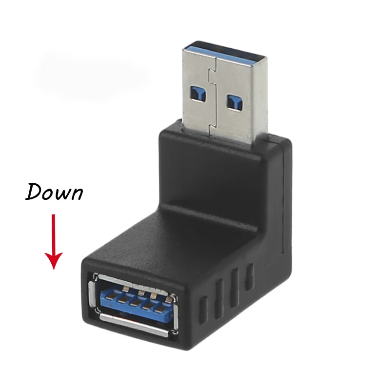 90 градусов USB 3 0 мужчина к гнезду адаптер Соединительный изгиб
