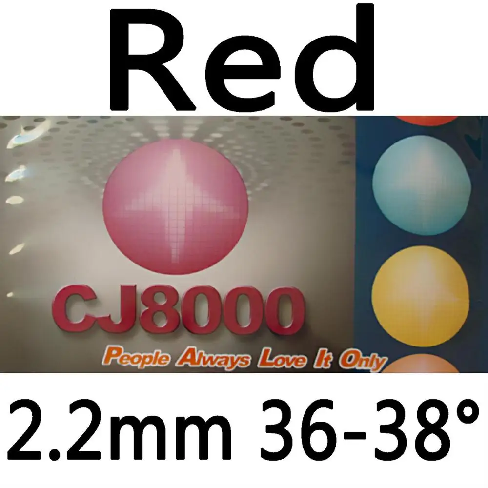 Red 2.2mm H36-38 Palio CJ8000 BIOTECH 2-Side Loop Тип пипсов-в настольный теннис Резина с губкой H36-38 - Цвет: Red 2.2mm H36-38