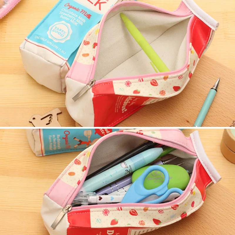 Новый чехол карандаш для молочных коробок пенал из искусственной кожи сумка