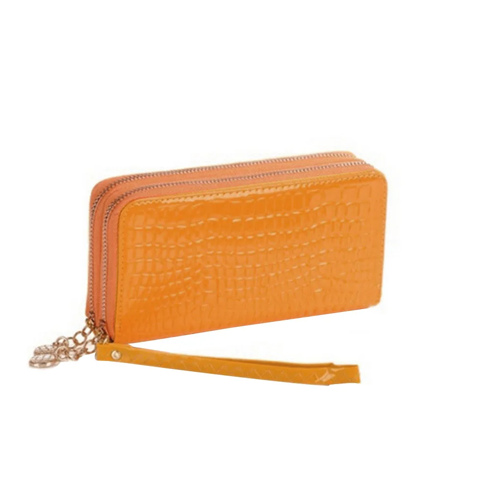 Однотонный портативный подарок большой емкости модный двухслойный молния