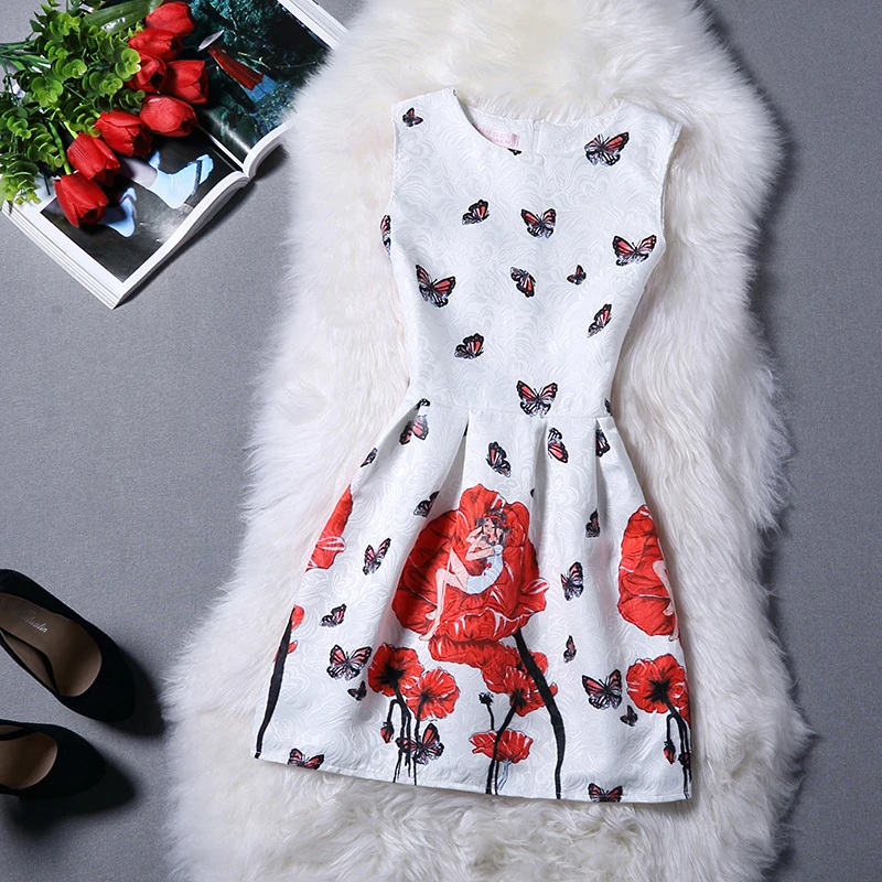 НОВЫЕ ПОСТУПЛЕНИЯ Vestidos 2018 Летние Повседневные платья с круглым вырезом без