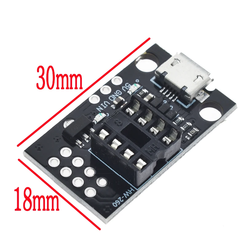 ATtiny13A/ATtiny25/ATtiny45/ATtiny85 подключаемый ATTINY Программирование развития голая плата