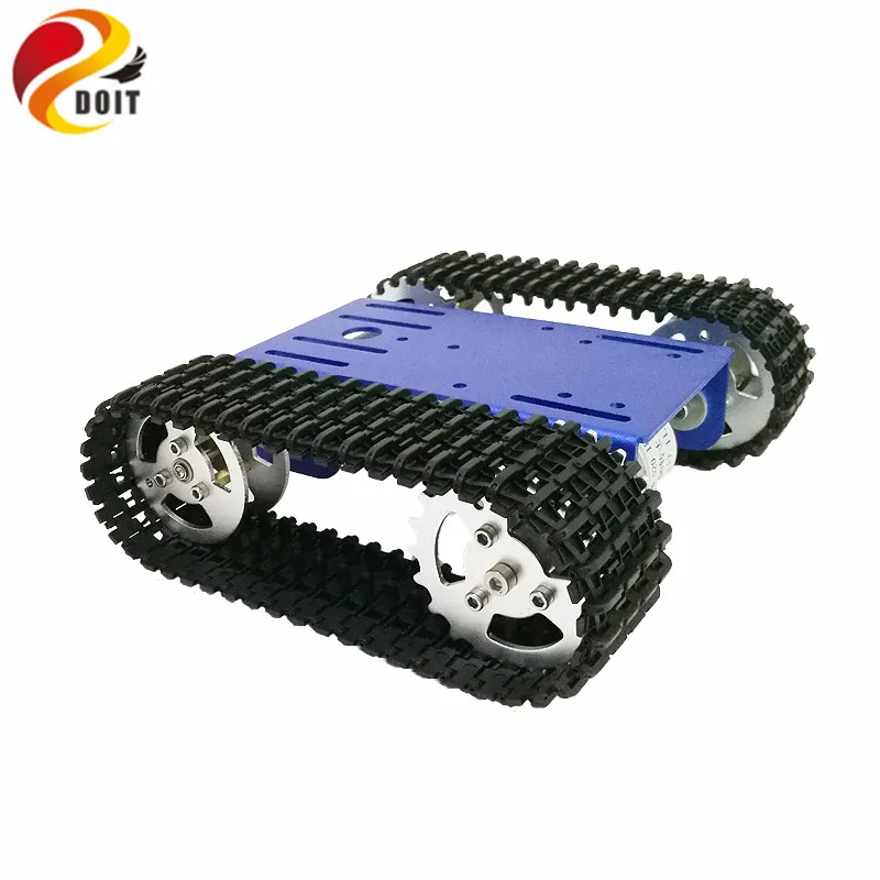 DOIT Robot Tank Car Kit mini T101 Роботизированная гусеничная платформа шасси с двигателем 33GB