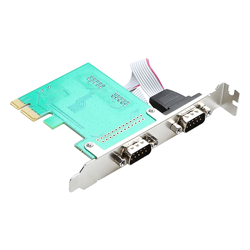 ANDDEAR Pci-e последовательная карта расширения адаптер 2 порта RS232 два com байонет жгута