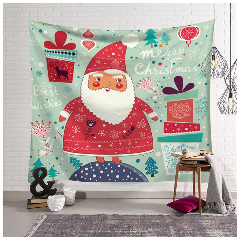 

Настенный Гобелен 150*200 см, украшение в стиле бохо, коврик для сна с рождественским принтом, коврик для йоги, матрас для путешествий, кемпинга, настенный гобелен
