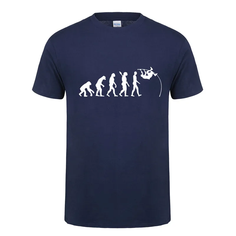 Футболка мужская с коротким рукавом хлопковая рубашка круглым вырезом эволюция