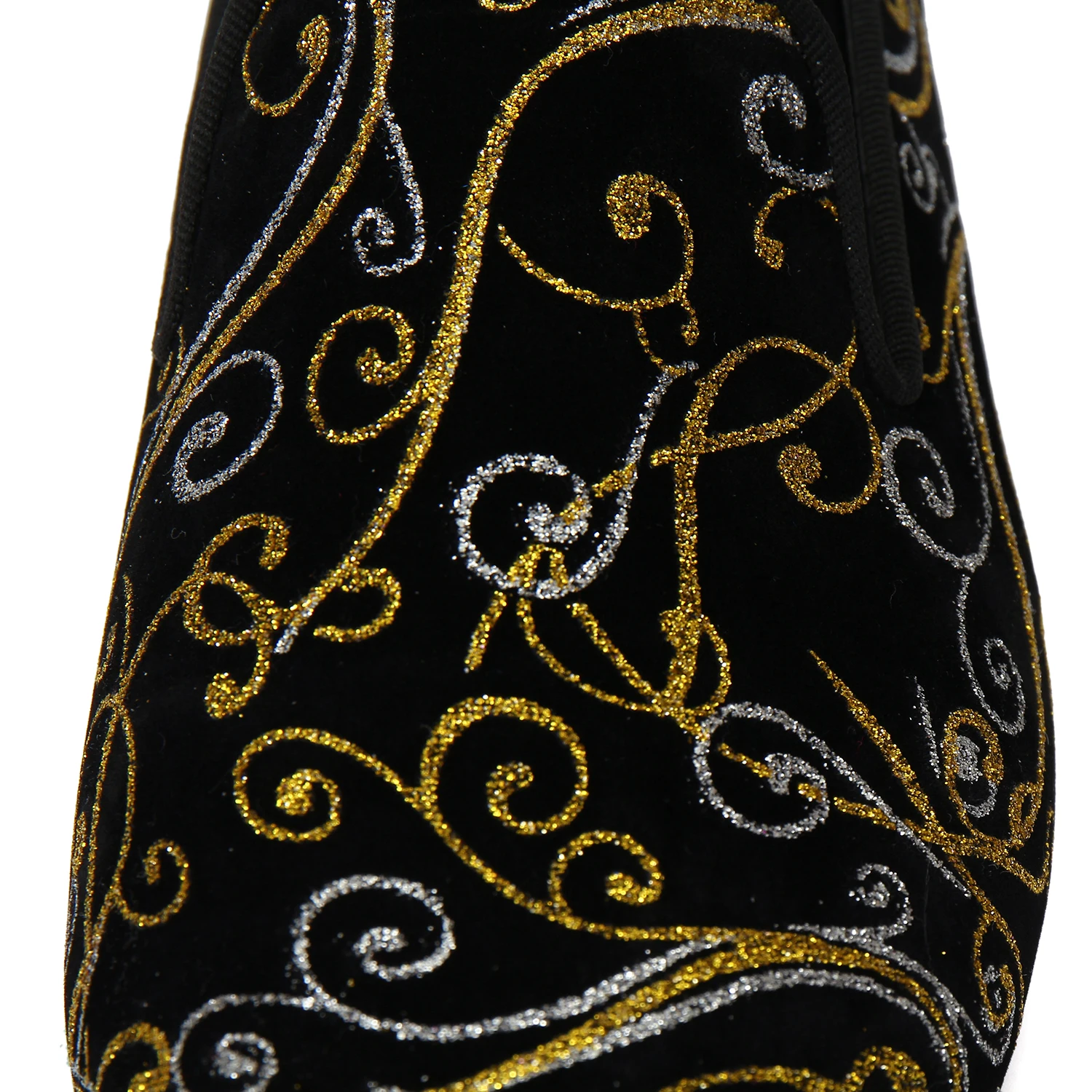 Harpelunde Paisley Men Loafers Slip On Wedding Shoes Velvet Slippers Size 9-10 | Обувь