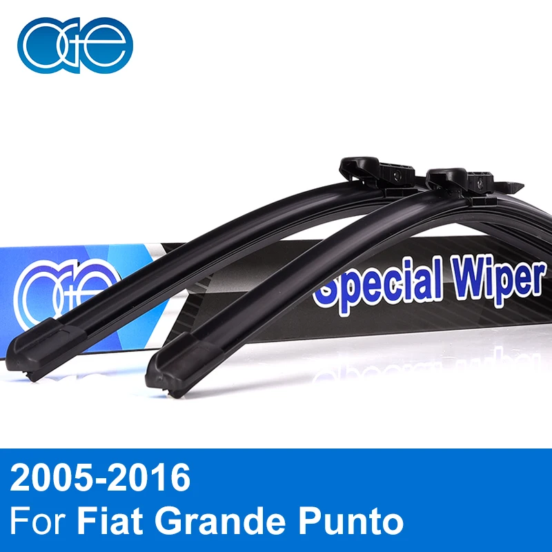 НГЕ передние и задние щетки стеклоочистителя для Fiat Grande Punto 2005-2011 натуральный каучук лобовое стекло автомобильные аксессуары