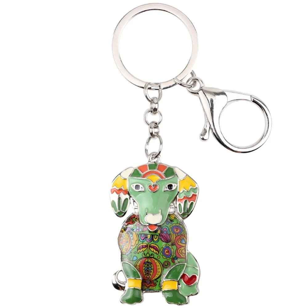 WEVENI эмалированный сплав лабрадор собака брелок для ключей сумка очаровательный