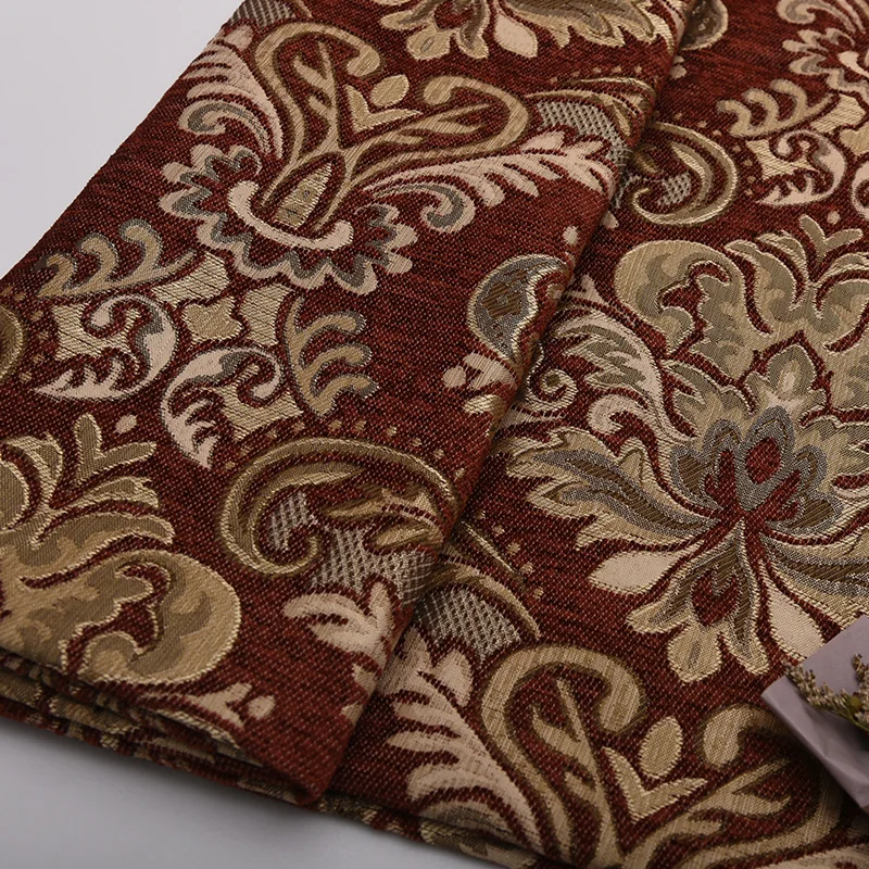 1 метр жаккардовая ткань синели для обивки цветы дивана ковра занавески