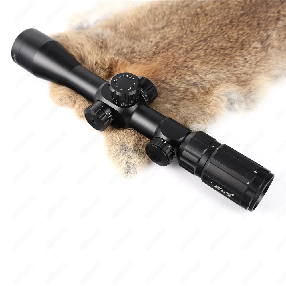 LEBO TP 4-14X44 SFIR First Focal Plane Scope Side Parallax Glass Etched Reticle Red Illuminated Hunting Shooting Riflescope | Спорт и
