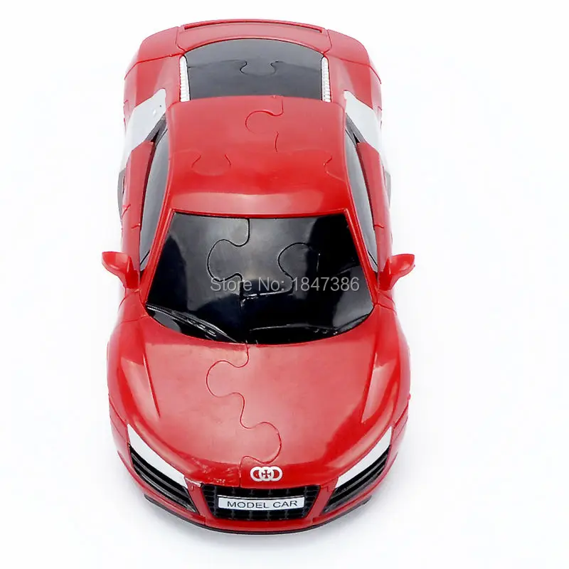 61 шт. модель автомобиля пластиковая головоломка 1:32 пластик 3D Сборка Строительный