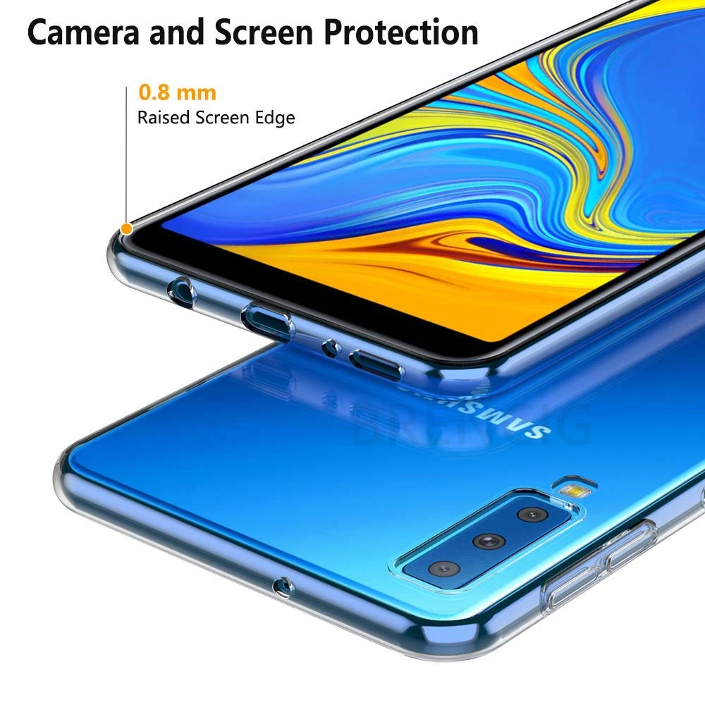Для samsung Galaxy Note 9 8 S9 S8 плюс S7 S6 край M10 M20 M30 S10 J3 J7 J8 A8 A8S lite Прозрачный мягкий