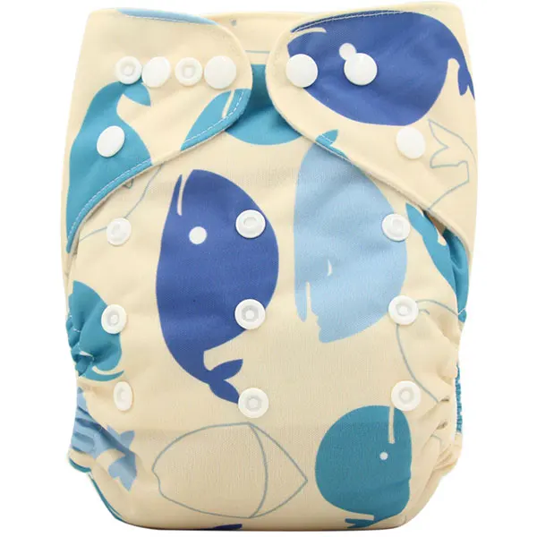 OB134 Ohbabyka детские тканевые подгузники с единорогом и животными, многоразовые подгузники, моющиеся детские подгузники с карманом, подгузники, уход за ребенком - Цвет: OB134