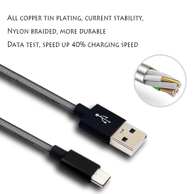 USB Type C кабель для быстрой зарядки передачи данных высокого качества мобильного