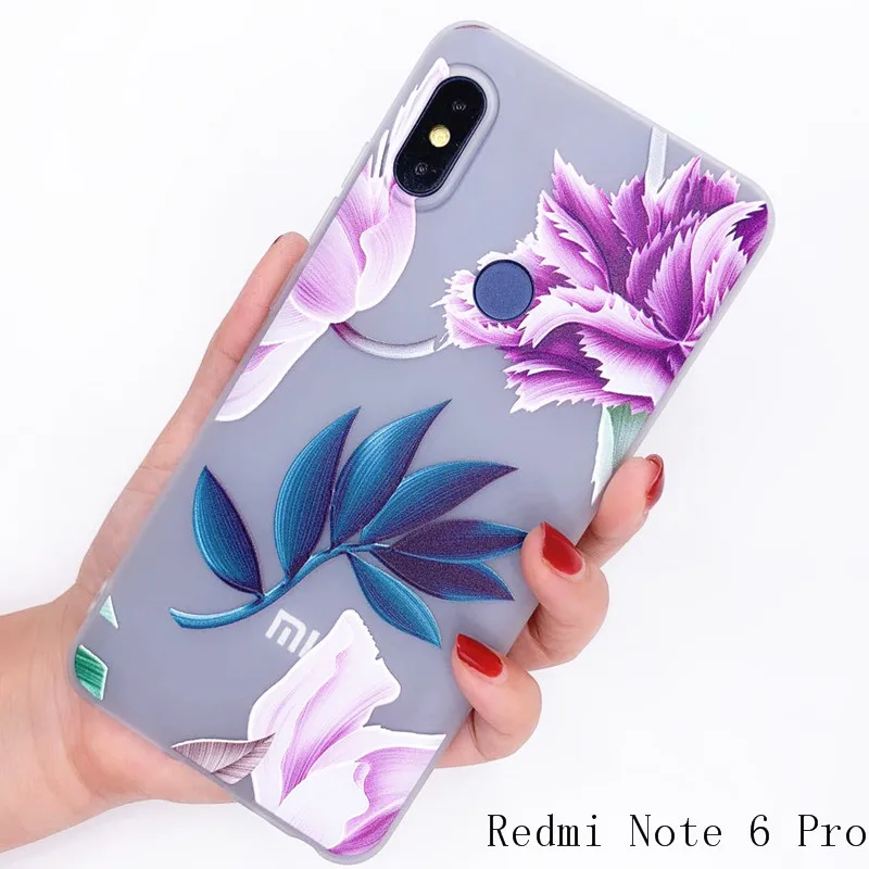 Чехол для Xiaomi Redmi note 6 Pro 15 цветов 3D узор новый дизайн мягкий силиконовый чехол из