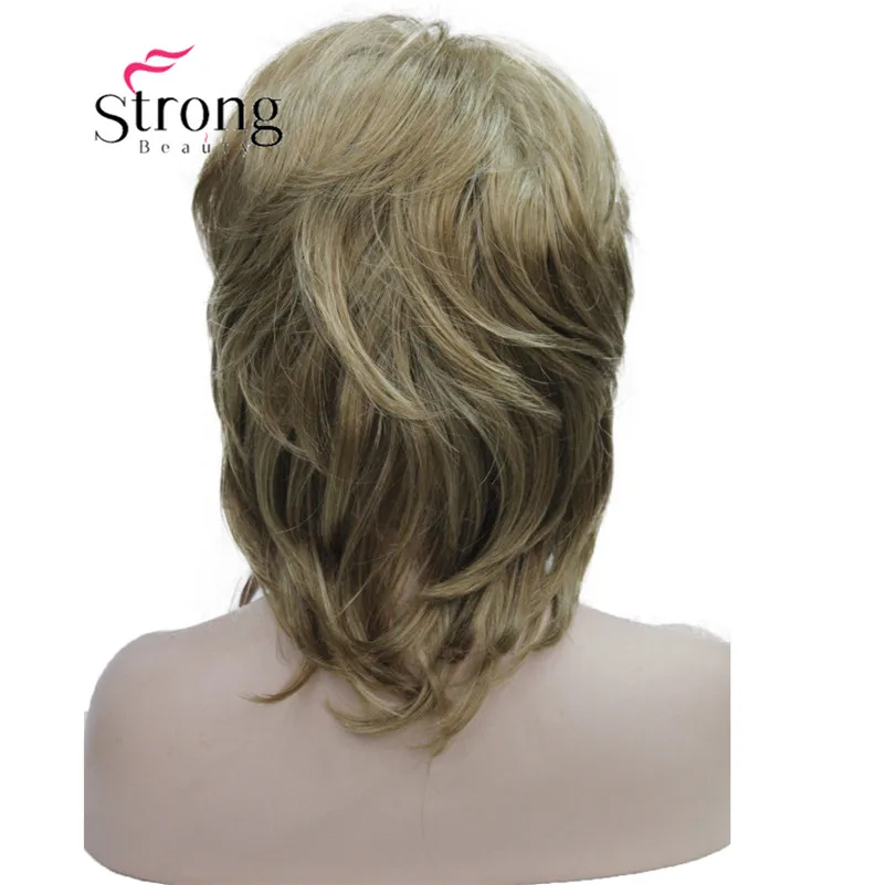 StrongBeauty короткий мягкий аксессуар для волос пушистой цветок коричневый Классический колпачок синтетический парик женские волосы парики выбор цвета