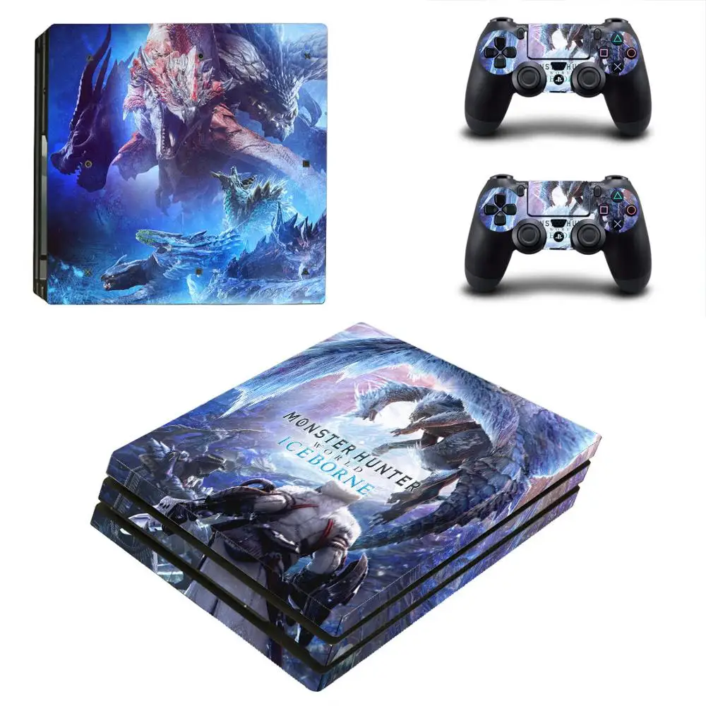 Monster Hunter World Iceborne PS4 Pro наклейка на кожу для PlayStation 4 консоль и контроллер виниловая