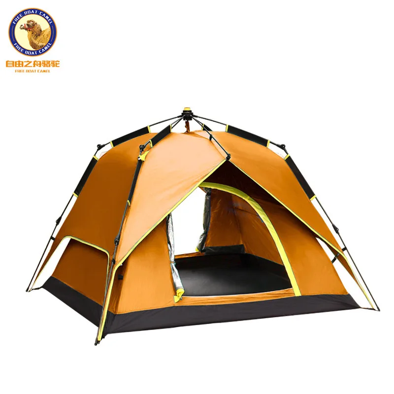 На открытом воздухе 3 4 человек двойной слой автоматическая палатка