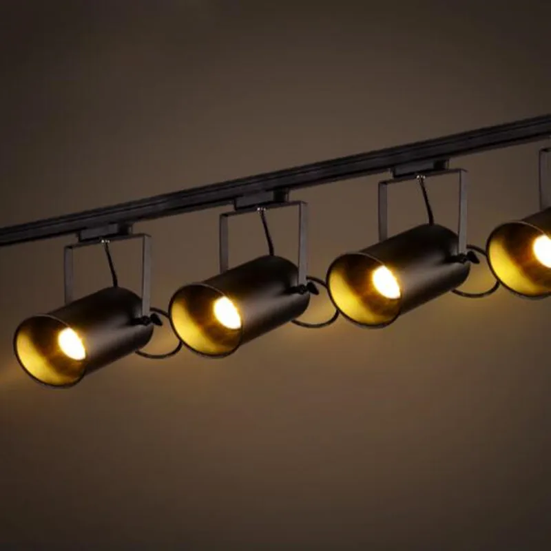 ONDENN 5 Вт ledTrack свет винтажный черный трек лампа магазин одежды светодиодные