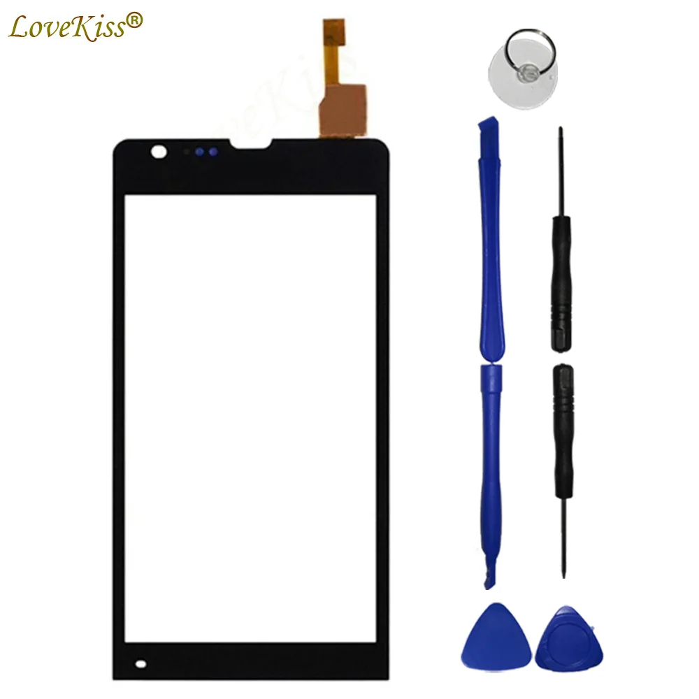 

Передняя Сенсорная панель M35h для Sony Xperia SP M35 M35i C5302 C5303, сенсорный экран, сенсорный ЖК-дисплей, дигитайзер, стеклянная крышка, инструменты