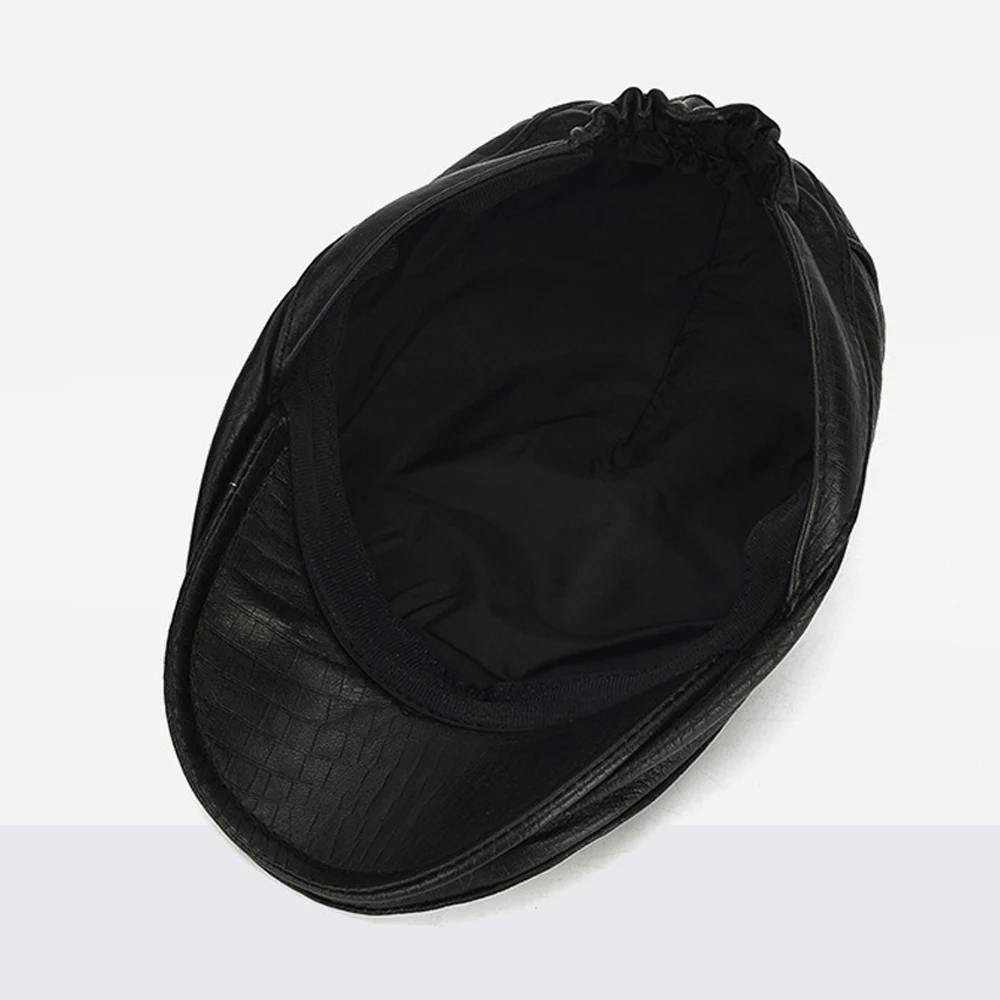 Men Real Leather Duck Tongue Cap Brand Casual Cowhide Hat 2020 New Style Fashion Spring Autumn Caps | Аксессуары для одежды