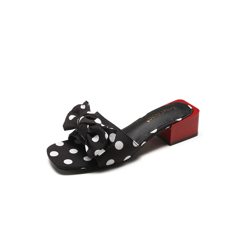 

Summer Hot Sale Women Flip Flops Fashion Solid Color Bow tie Flat Heel Sandals Size 35-40 Outdoor Slipper Beach Shoes For Female