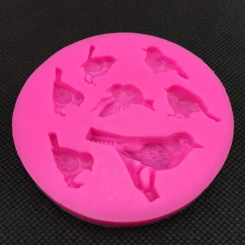 Bird-like Shape 3D fondant cake silicone mold for polymer clay molds kitchen chocolate pastry candy making decoration tools 0093 | Дом и сад