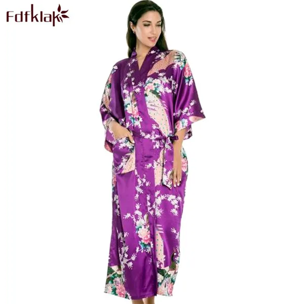 Халат женский длинный домашний с принтом большого размера XXL 3XL|dressing gowns for women|dressing