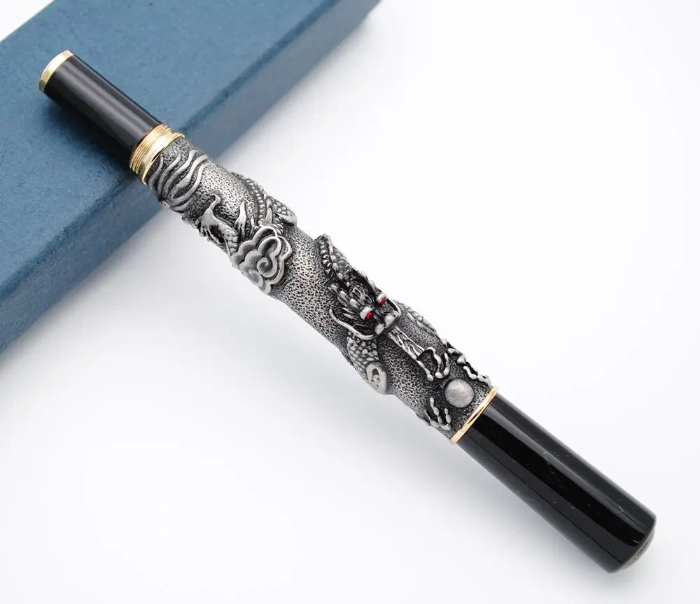 JINHAO Китайский дракон Роскошная перьевая ручка M Nib|Перьевые ручки| |
