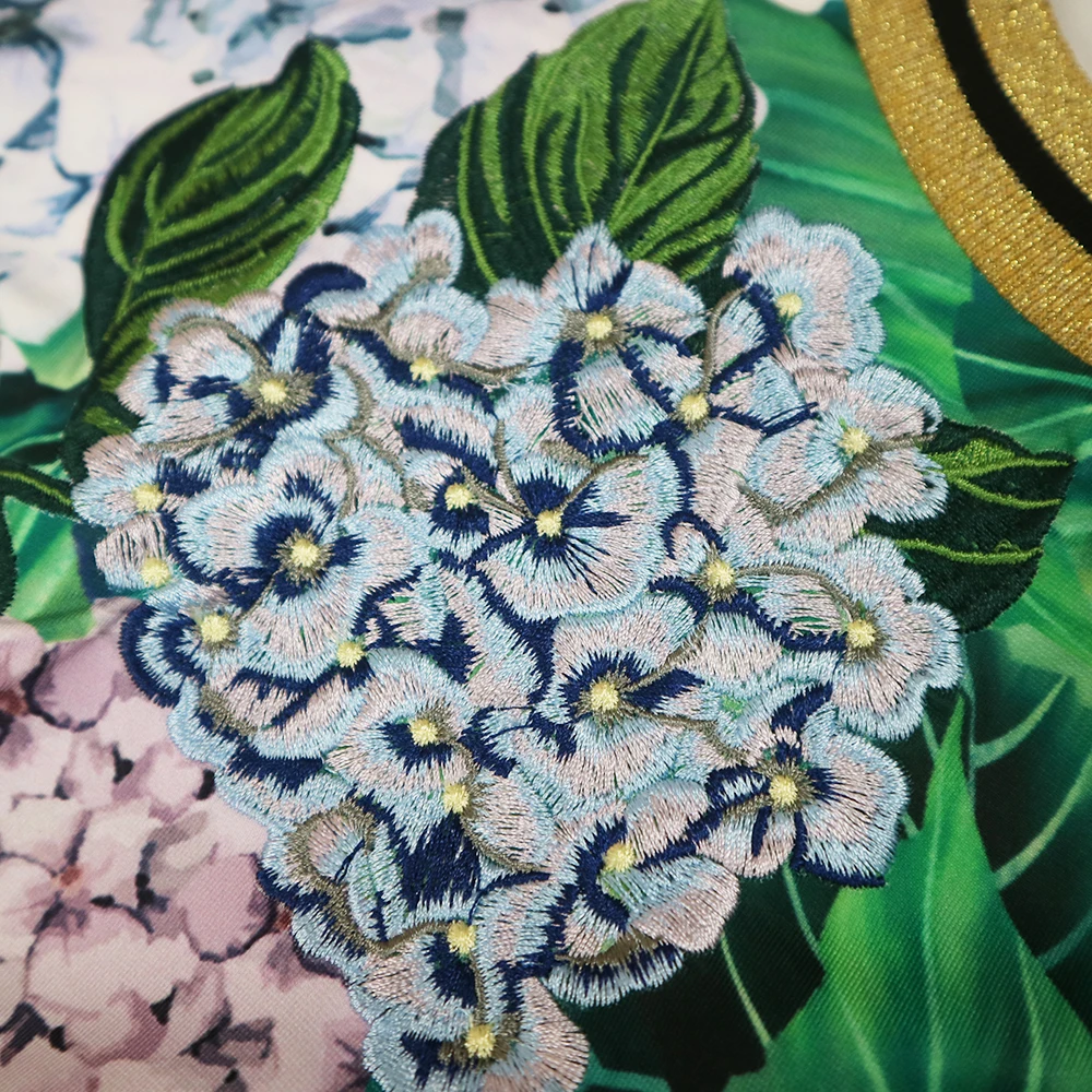 Высокое качество модные женские туфли 2 шт. Листья печати комплекты три четверти