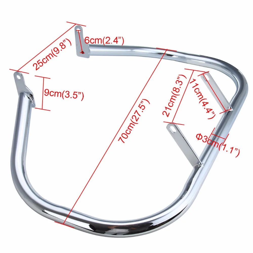 

Motorcycle Chrome Highway Crash Bar Engine Guard Bar For 2005-2010 Suzuki M50 Boulevard C50 C 50 2001-2010 Volusia VL 800