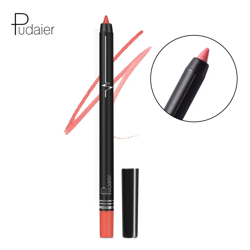 Pudaier Brand Lip Pencils Matte Lipliner Pencil Makeup Lips Matte Lipstick Long Lasting Waterproof Lip liner Pencils Tools