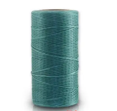 dark green 260 м/рулон 0,8 мм Вощеная кожаная нить вощеный хлопковый шнур веревочный ремешок бусина для DIY инструмент для рукоделия ручная строчка нить - Цвет: dark green
