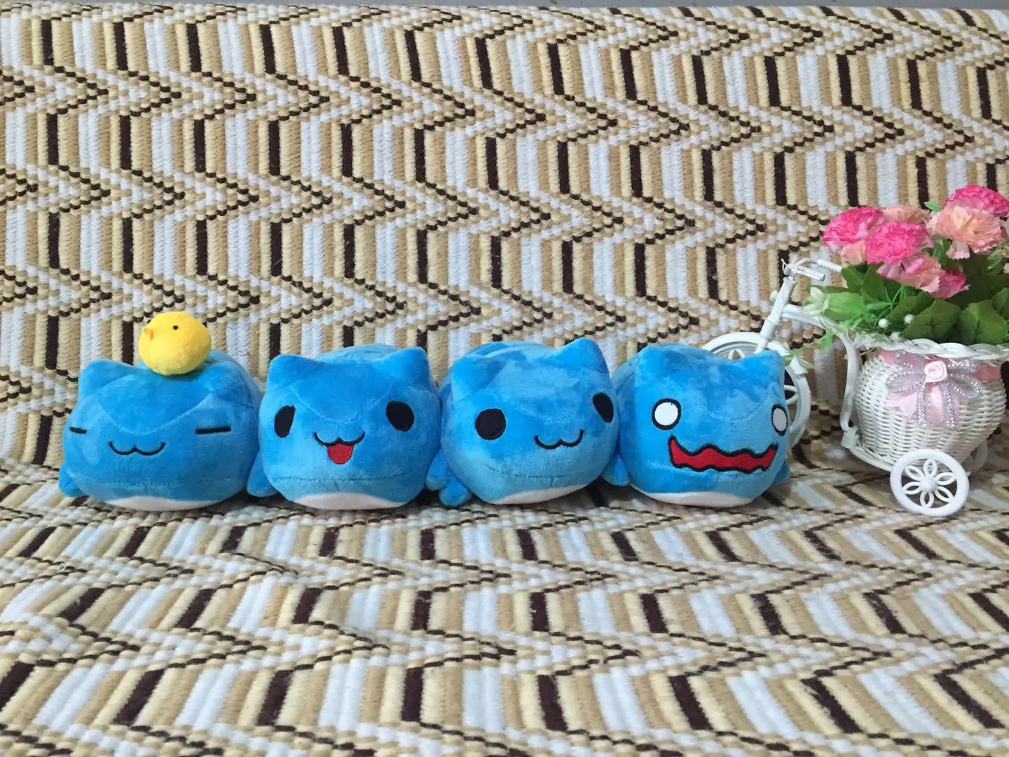 Bugcat Capoo мягкая синяя милый игрушечный Кот плюшевая кукла из мультфильма аксессуары для косплея реквизит Рождественский подарок для детей